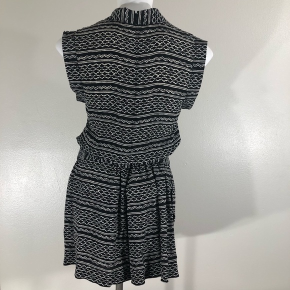 Madewell 100% Silk Tidal Wave Aztec Kimono Romper Size Small - Picture 2 of 7
